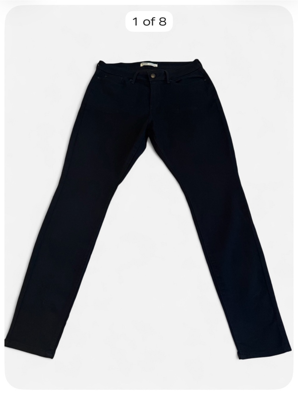 Levi’s Signature Gold Women’s Black Mid-Rise Skinny Jeans Size 14M W32 L30